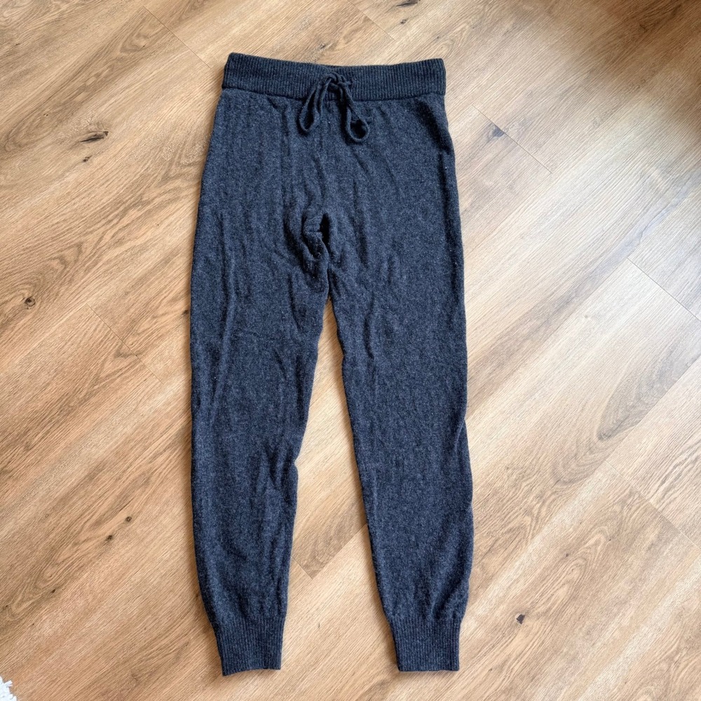 Summersalt Charcoal Gray Merino Wool Cashmere Blend Joggers Pants Small SM